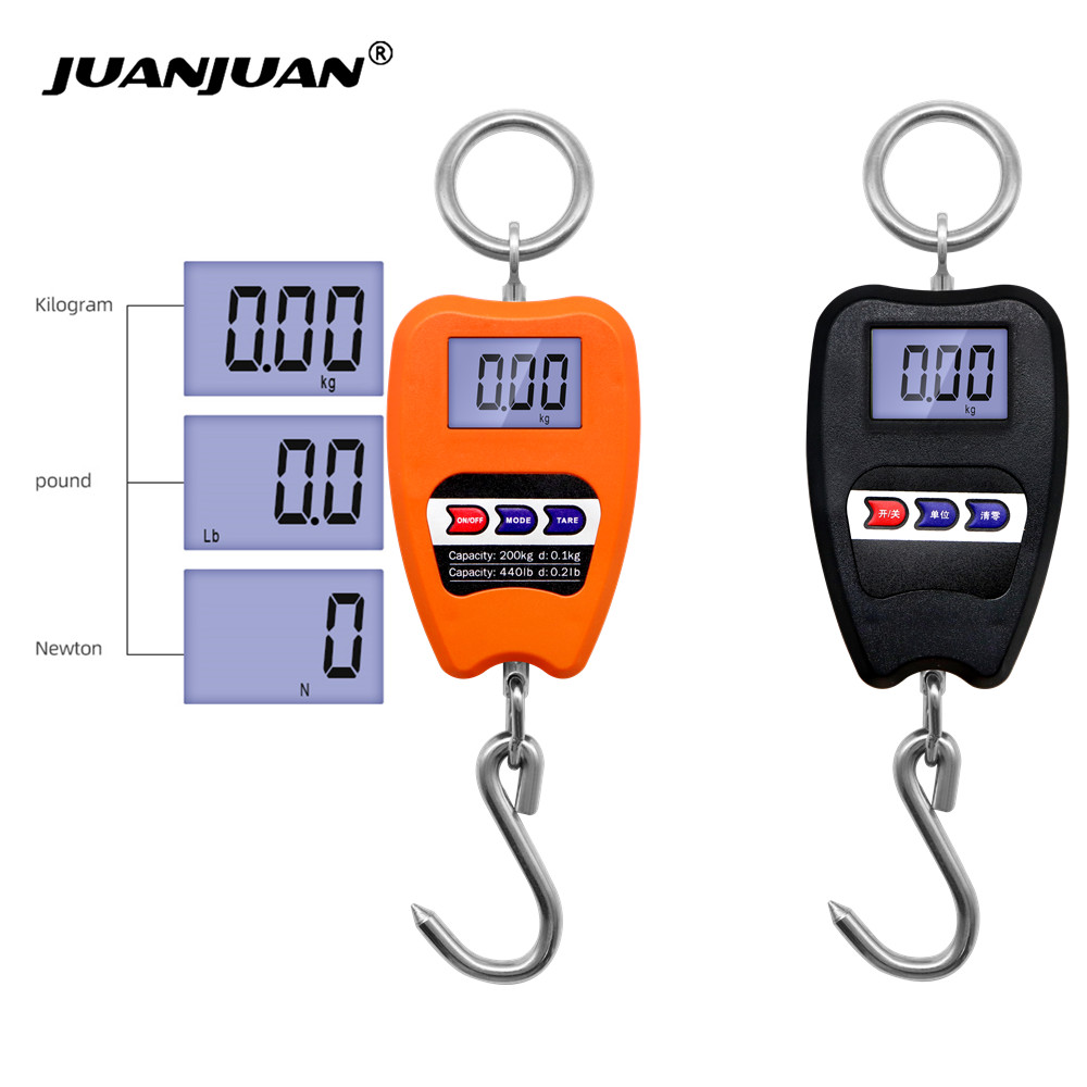 Tape Dispenser Weighted - 200kg/440lb Crane Scale Digital Industrial Hanging