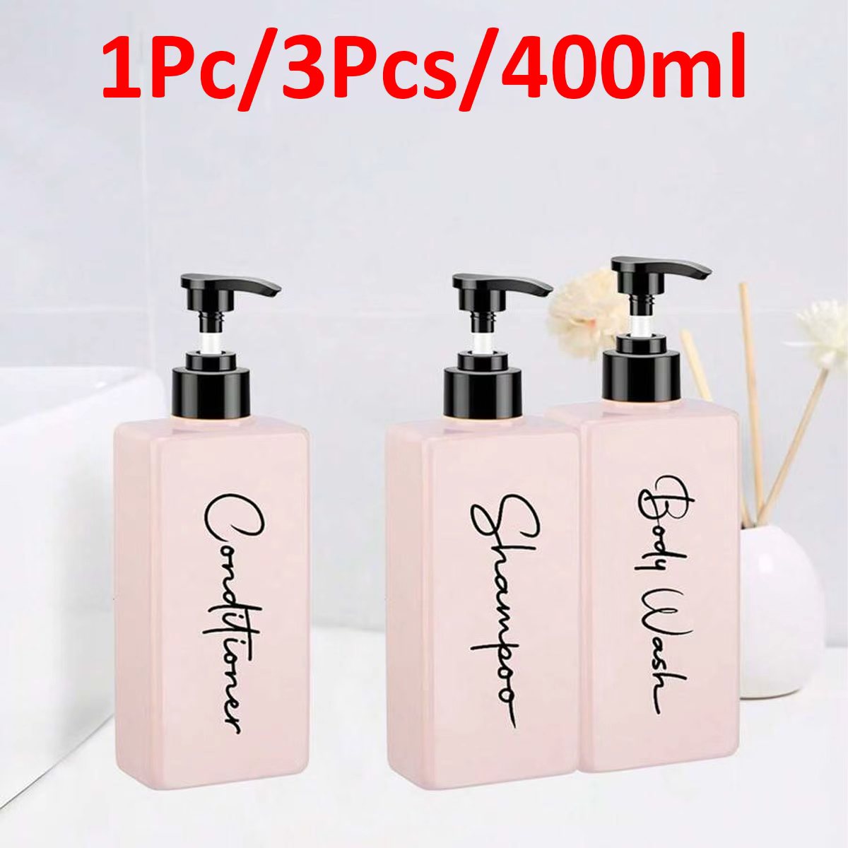 3-Pack 400ml Soap Dispenser wi - Gel Refill Pack ulasan dan harga
