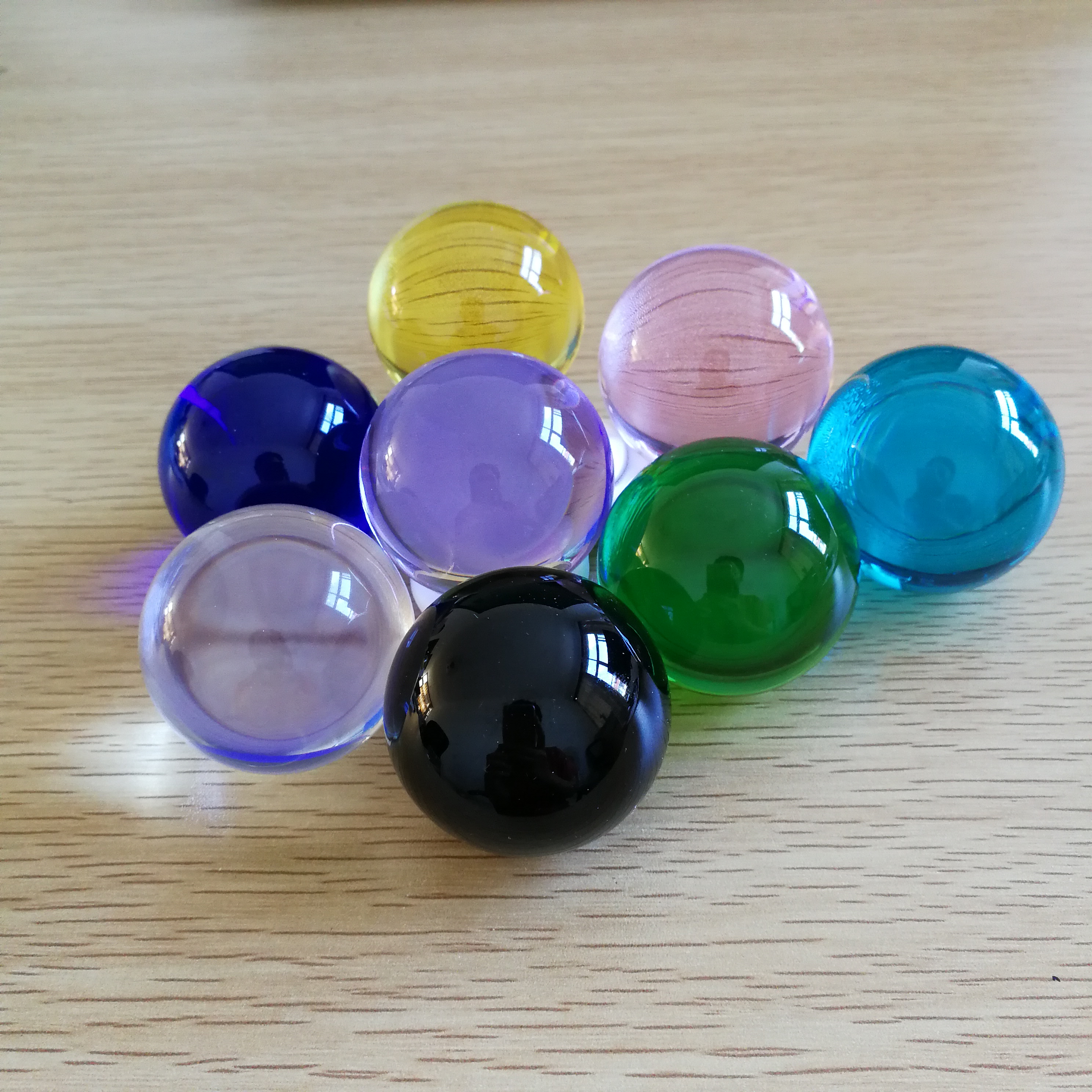50mm Colors Crystal Ball Photo - Book Weight Glass ulasan dan harga