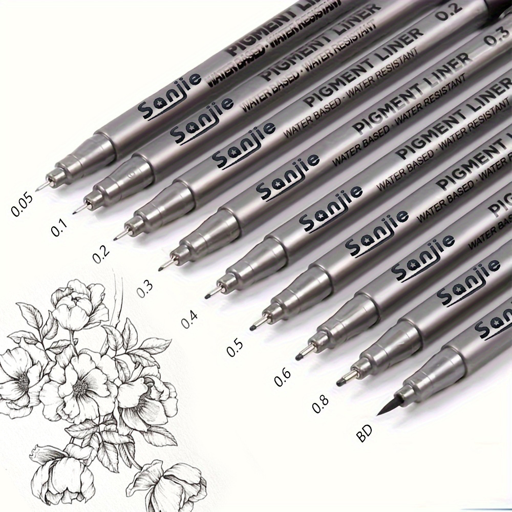 9-Piece Fine Line Waterproof I - Correction Pen Fine ulasan dan harga