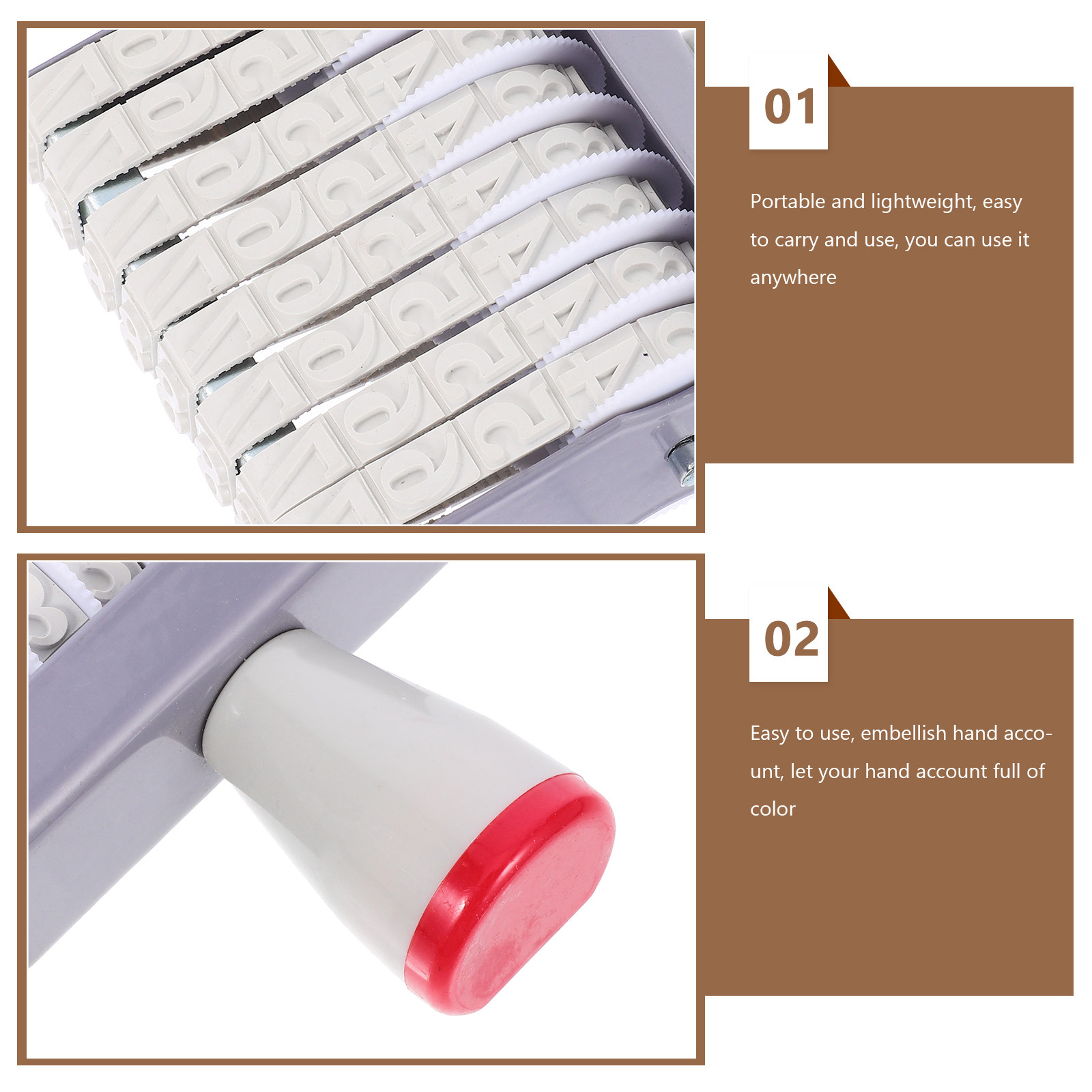 Handheld Date Rolling Stamp 8- - Rubber Date Stamp ulasan dan harga