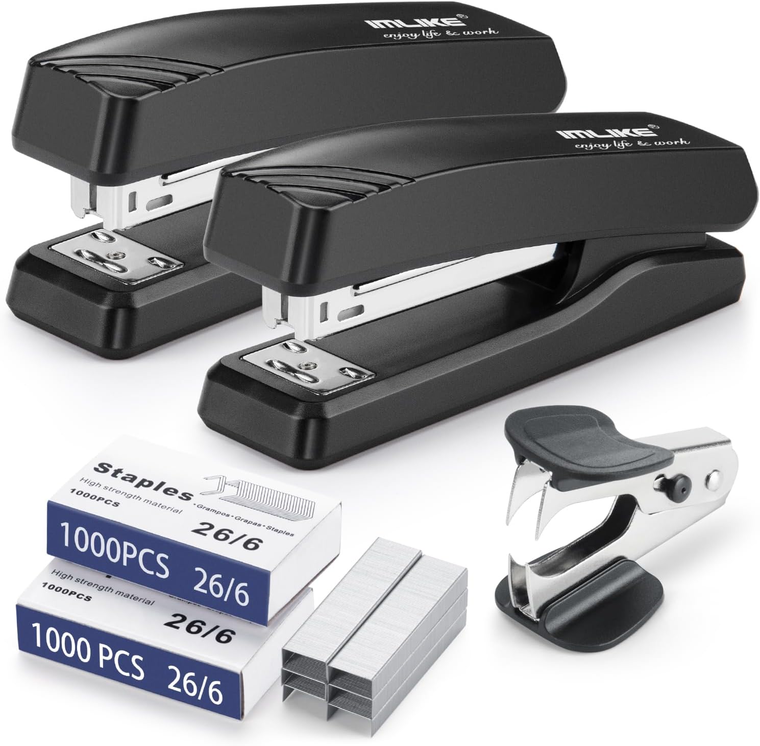 Half Strip Desk Stapler 2-Pack - Stapler Half Strip ulasan dan harga