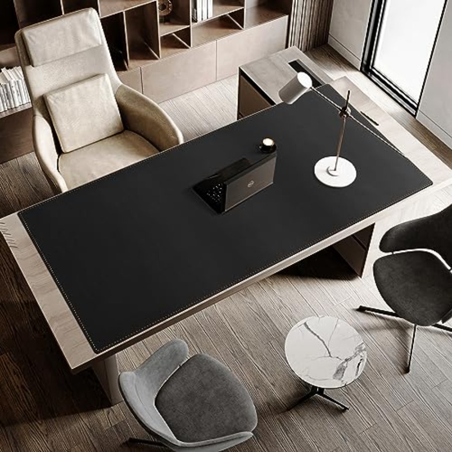 63x31.5 Leather Desk Mat XXL L - Leather Desk Pad ulasan dan harga