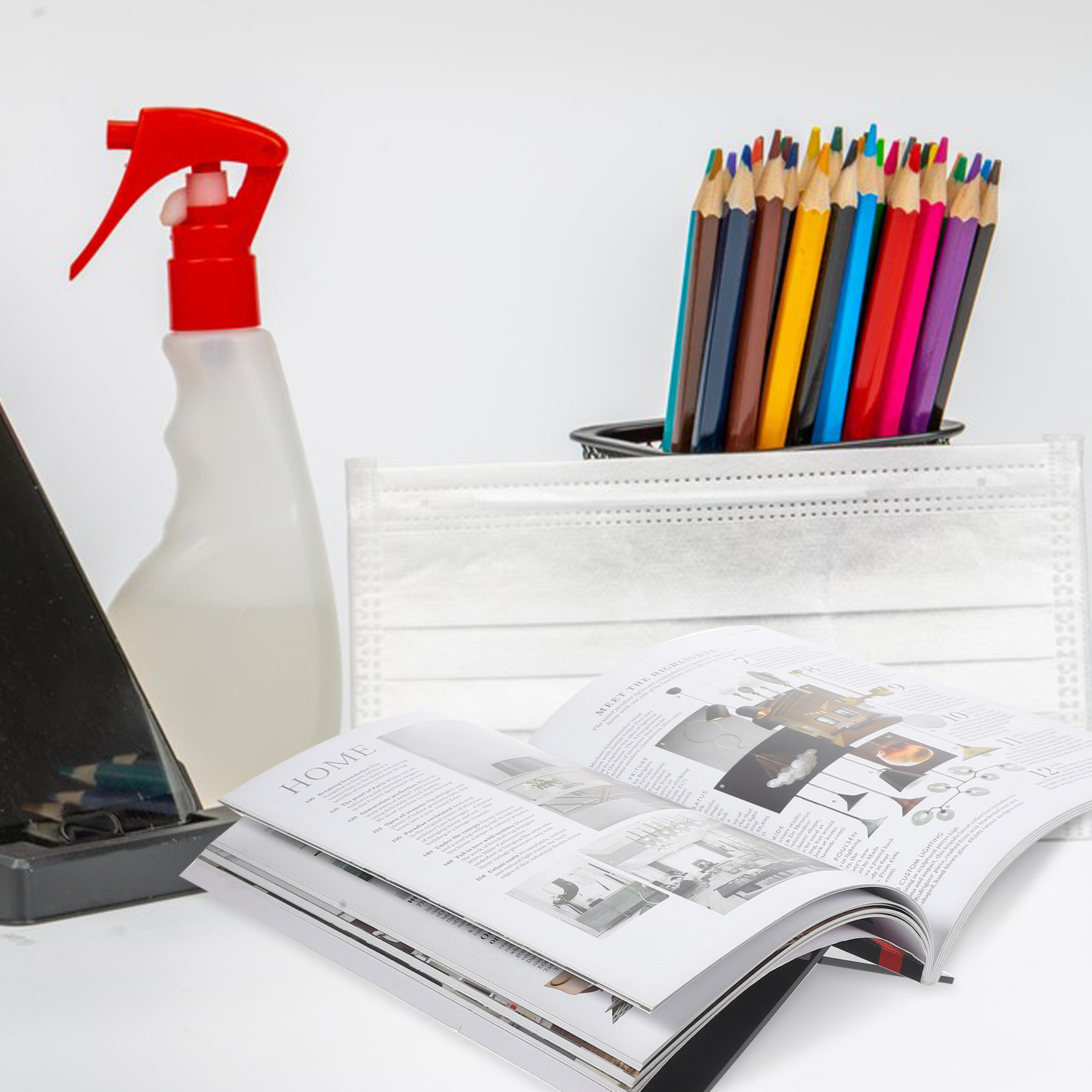 1Set Acrylic Book Holder Stand - Magazine Holder Rack ulasan dan harga