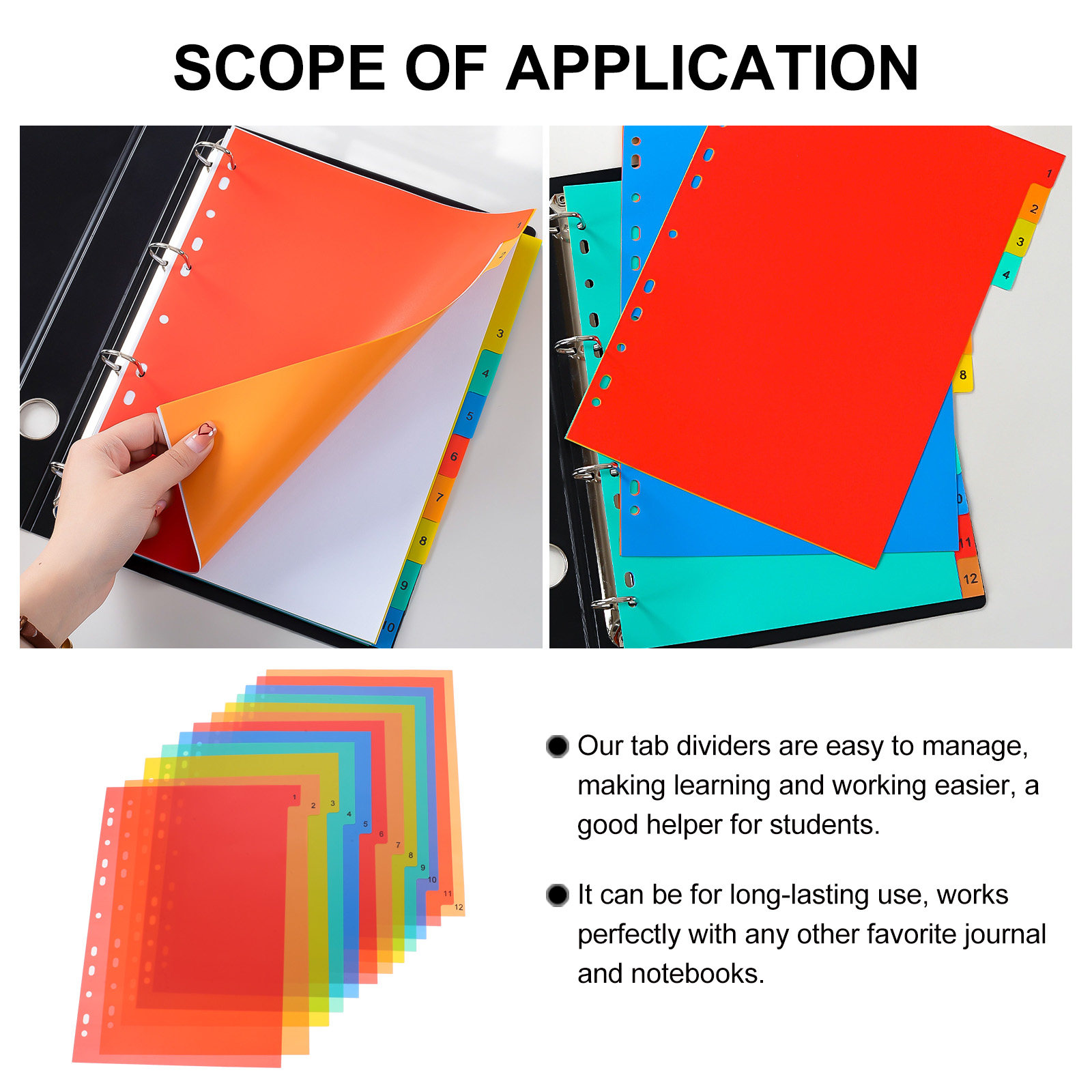 Binder Dividers A4 Colored Pla - Tab Divider A4 ulasan dan harga