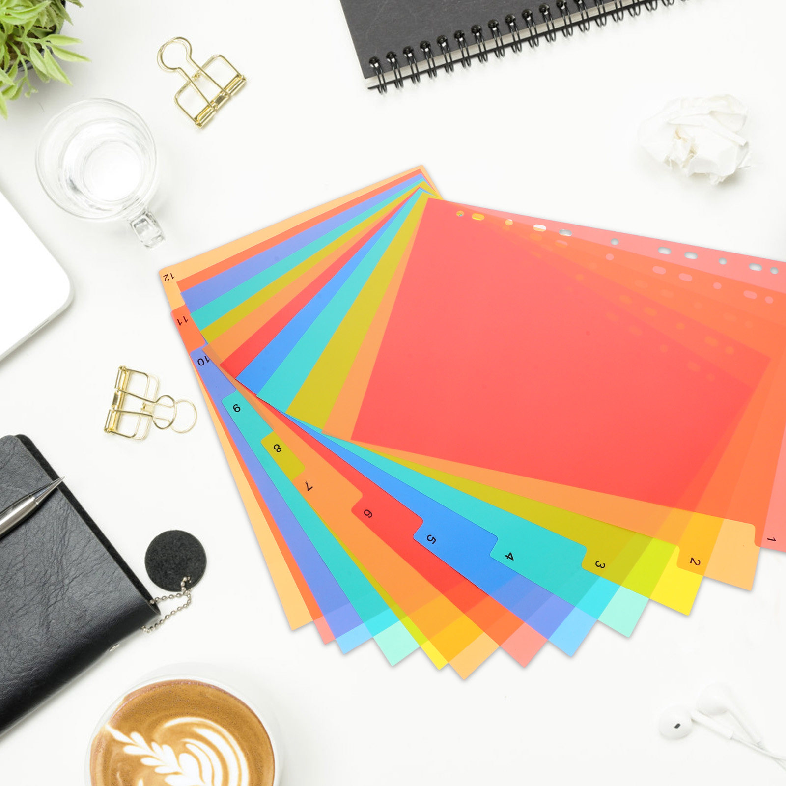 Binder Dividers A4 Colored Pla - Tab Divider A4 ulasan dan harga