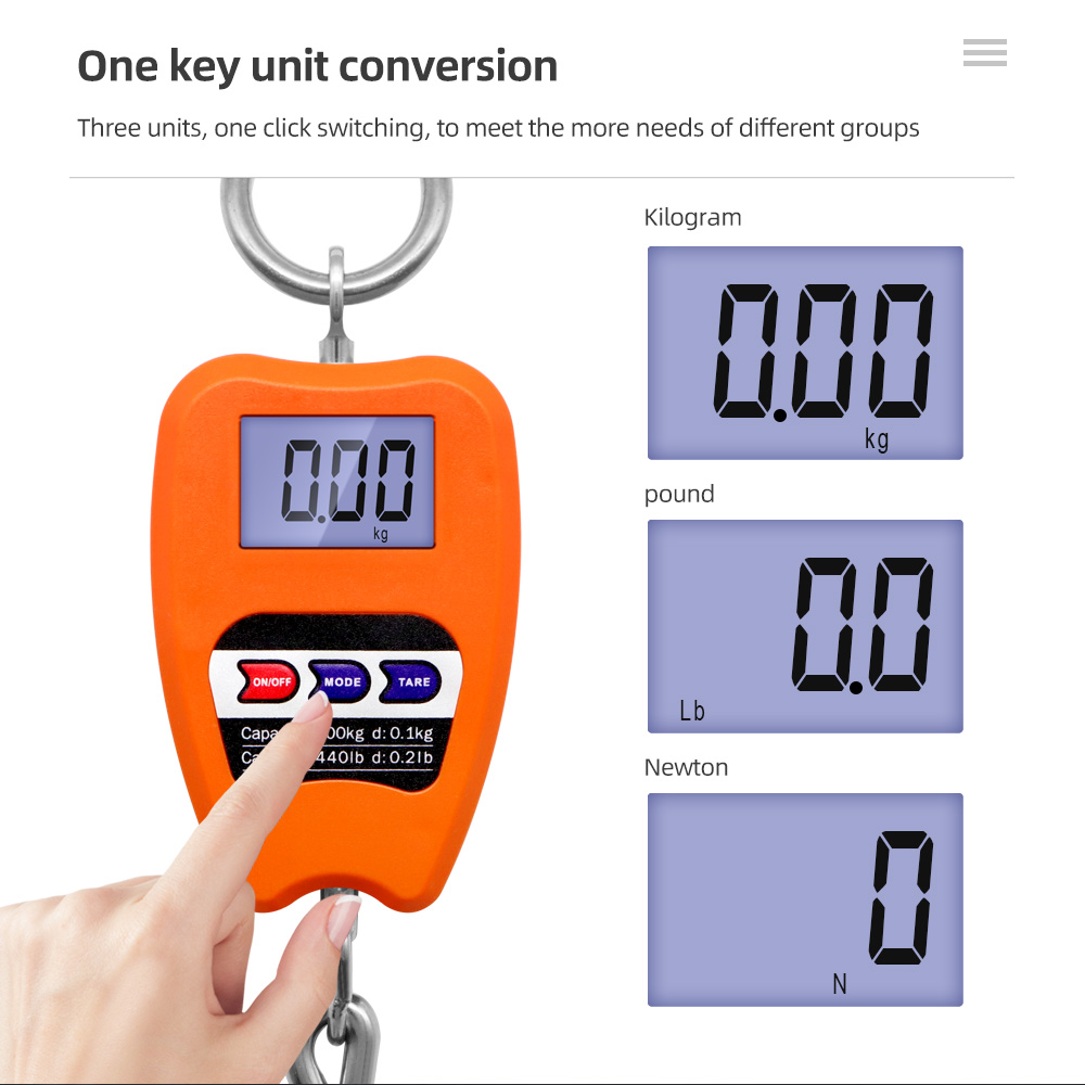 200kg/440lb Crane Scale Digita - Tape Dispenser Weighted ulasan dan harga