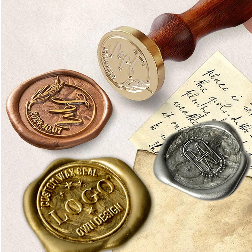Custom Your Logo 25/30/40/50mm - Wax Seal Stamp Set ulasan dan harga