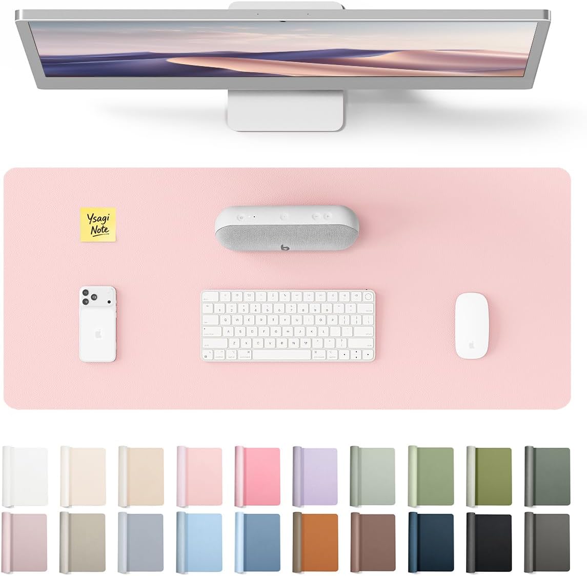 PU Leather Desk Protector with - Leather Desk Pad ulasan dan harga