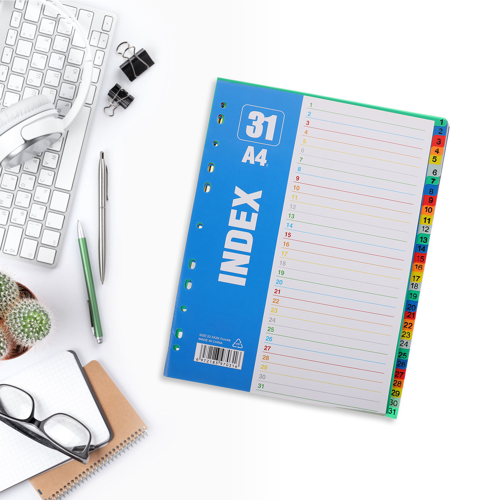 1Set A4 11-Hole PP Index Divid - Tab Divider A4 ulasan dan harga