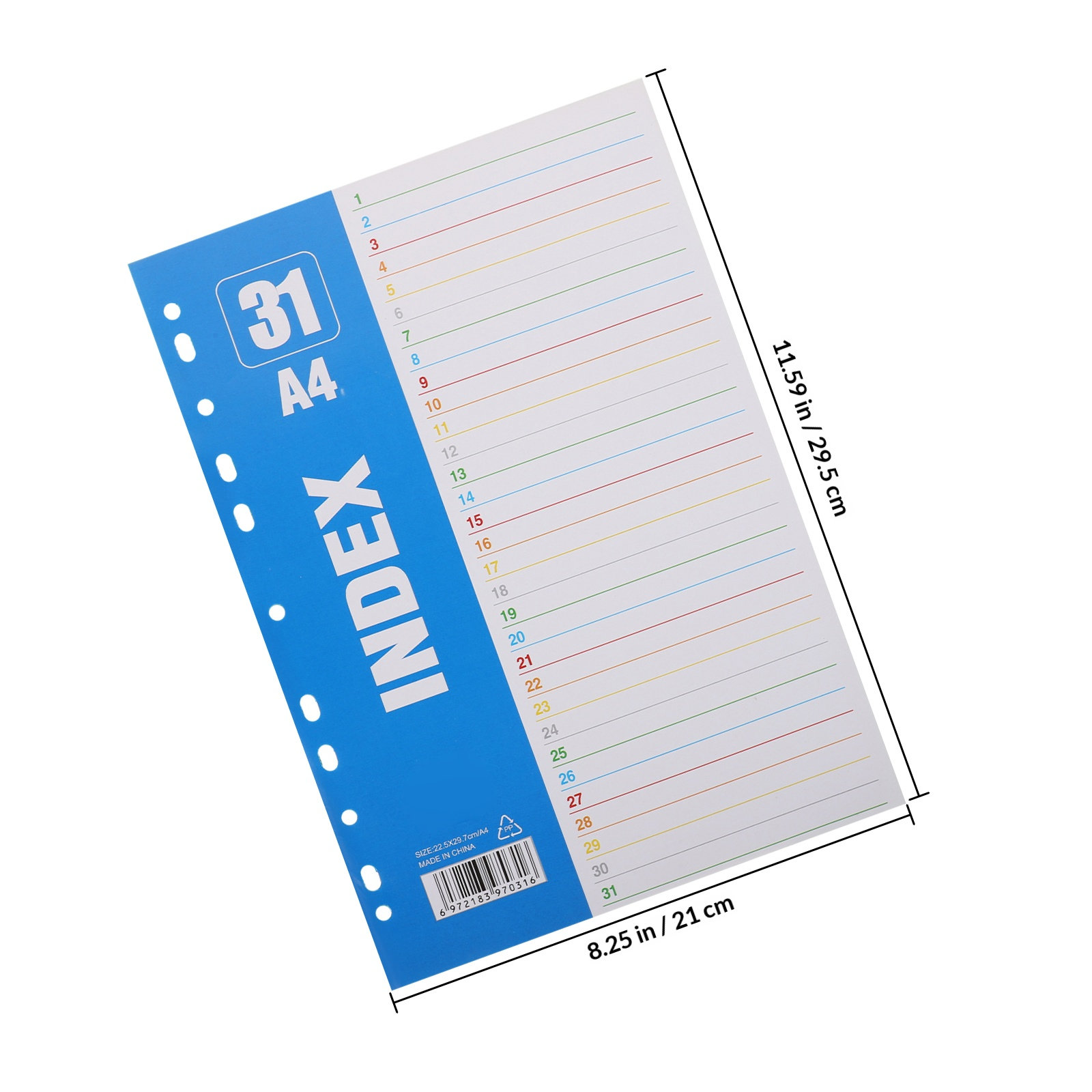 1Set A4 11-Hole PP Index Divid - Tab Divider A4 ulasan dan harga
