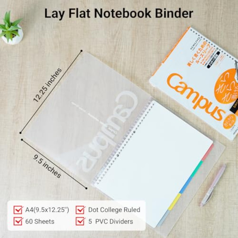 5 Subject Spiral Notebook, Cam - Tab Divider A4 ulasan dan harga