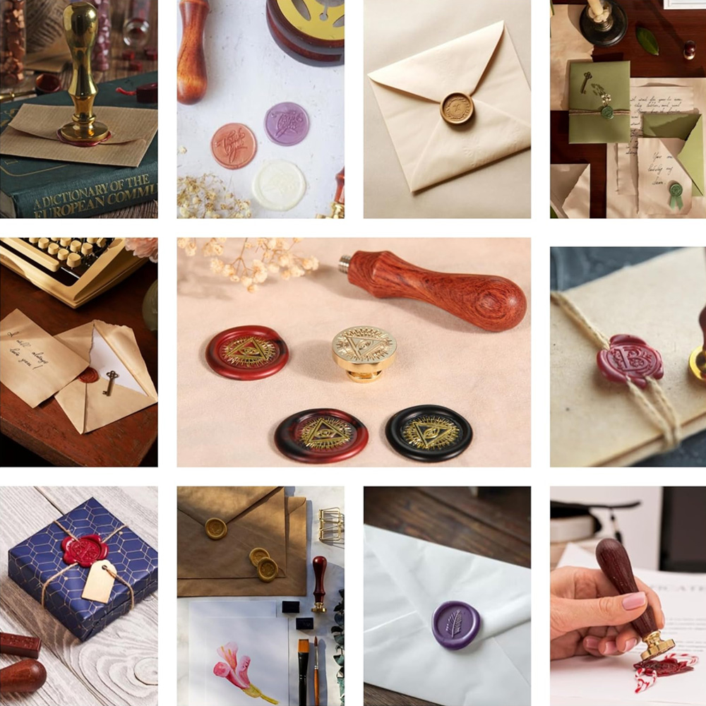 Customized Logo Wax Seal Stamp - Wax Seal Stamp Set ulasan dan harga