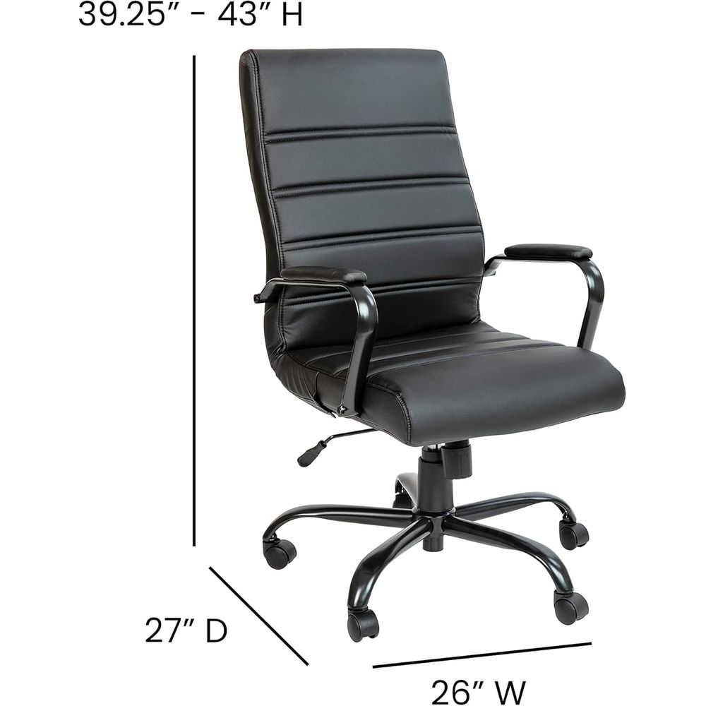 High-Back Swivel Leather Desk  - Leather Desk Pad ulasan dan harga