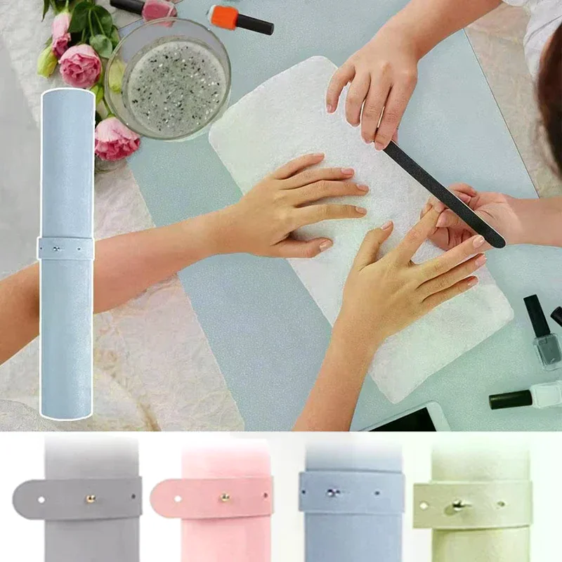 Foldable Nail Art Table Mat PU - Leather Desk Pad ulasan dan harga
