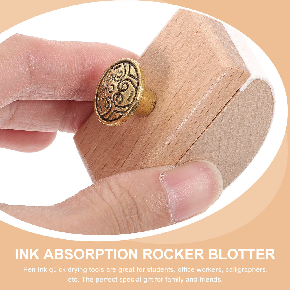 2Pcs Wooden Rocker Ink Blotter - Ink Blotter Paper ulasan dan harga