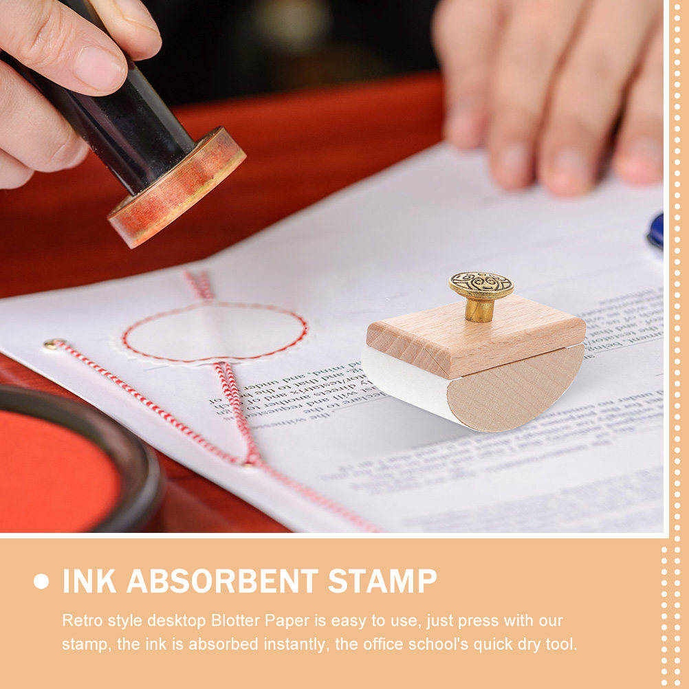 2Pcs Wooden Rocker Ink Blotter - Ink Blotter Paper ulasan dan harga