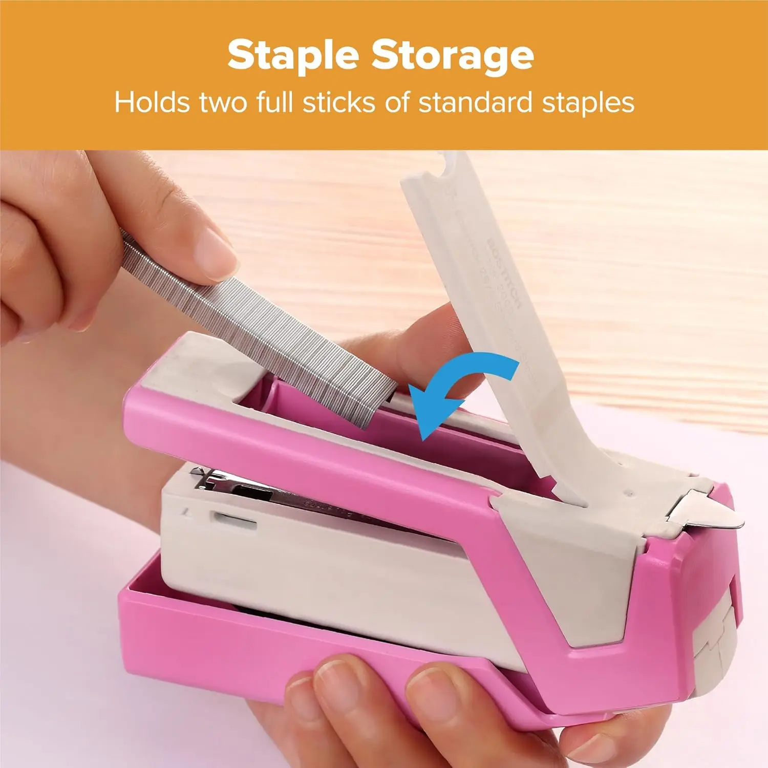 Spring-Powered Stapler, 3-in-1 - Stapler Half Strip ulasan dan harga