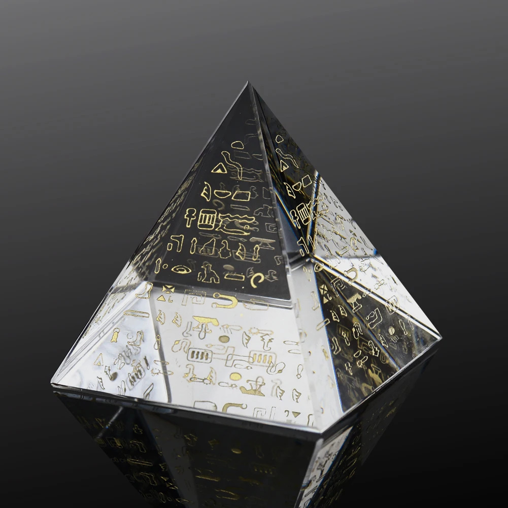 Egyptian Hieroglyph Crystal Py - Paper Weight Crystal ulasan dan harga