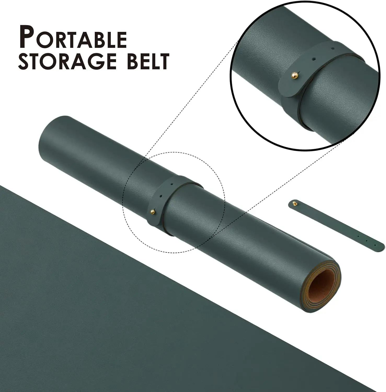 Cork Desk Mat Dual-Sided Desk  - Leather Desk Pad ulasan dan harga