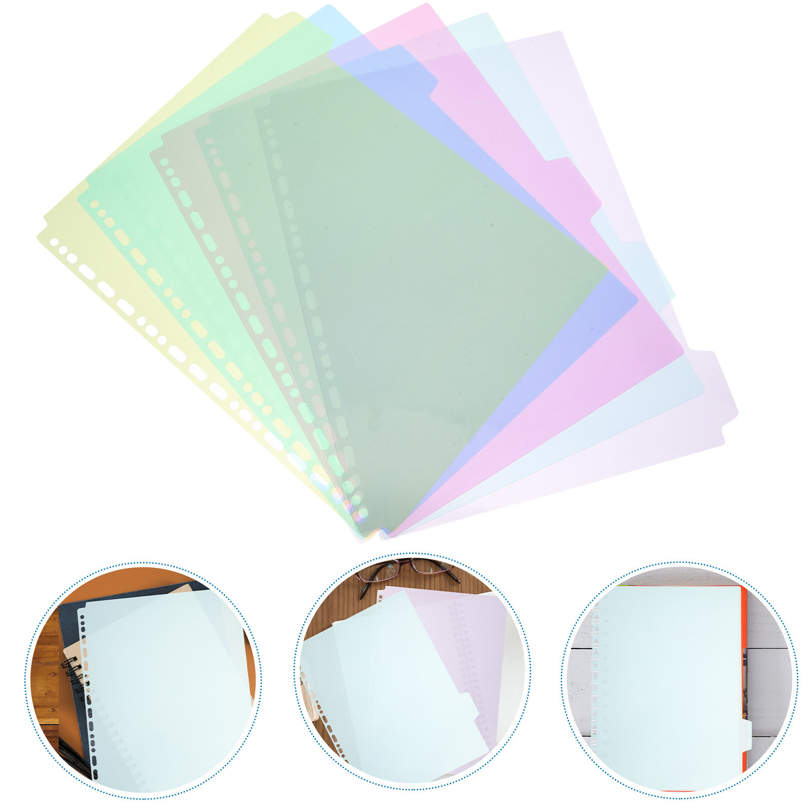 6Pcs Tabbed Binder Divider She - Tab Divider A4 ulasan dan harga