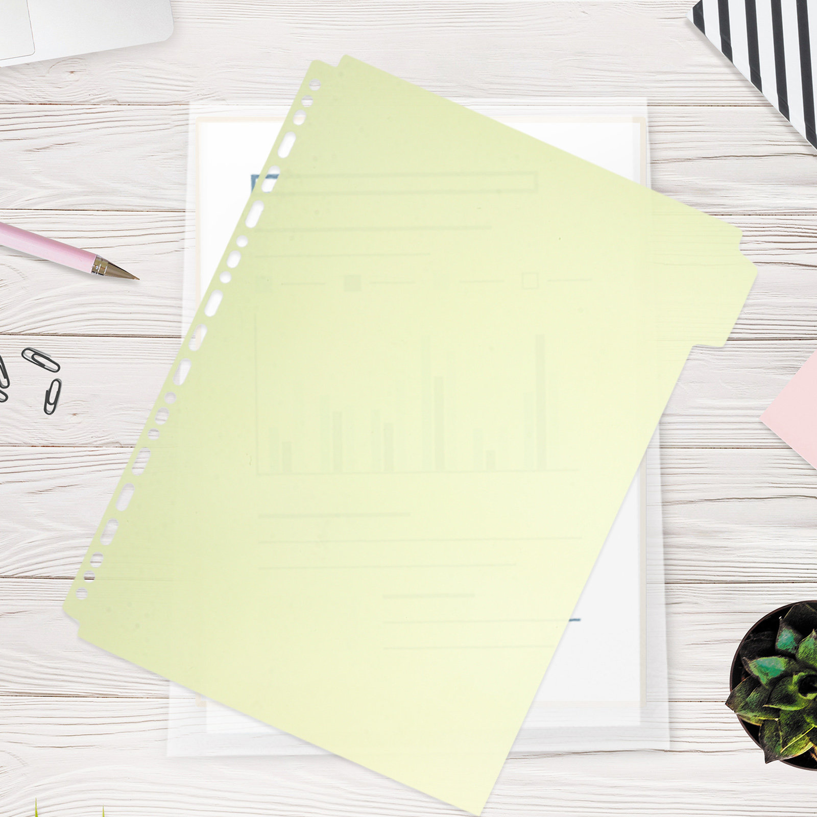 6Pcs Tabbed Binder Divider She - Tab Divider A4 ulasan dan harga
