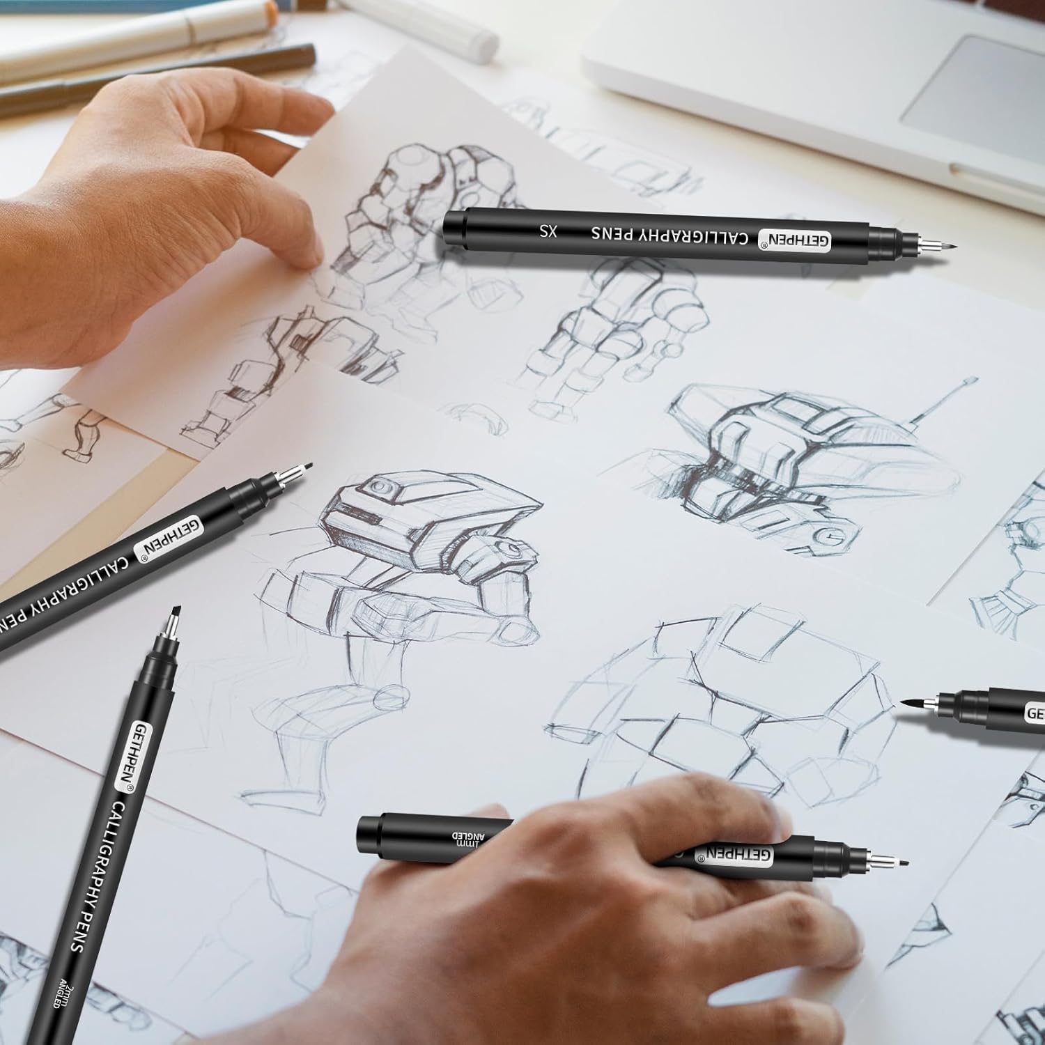 10 Size Calligraphy Pens Set f - Archive Box Set ulasan dan harga
