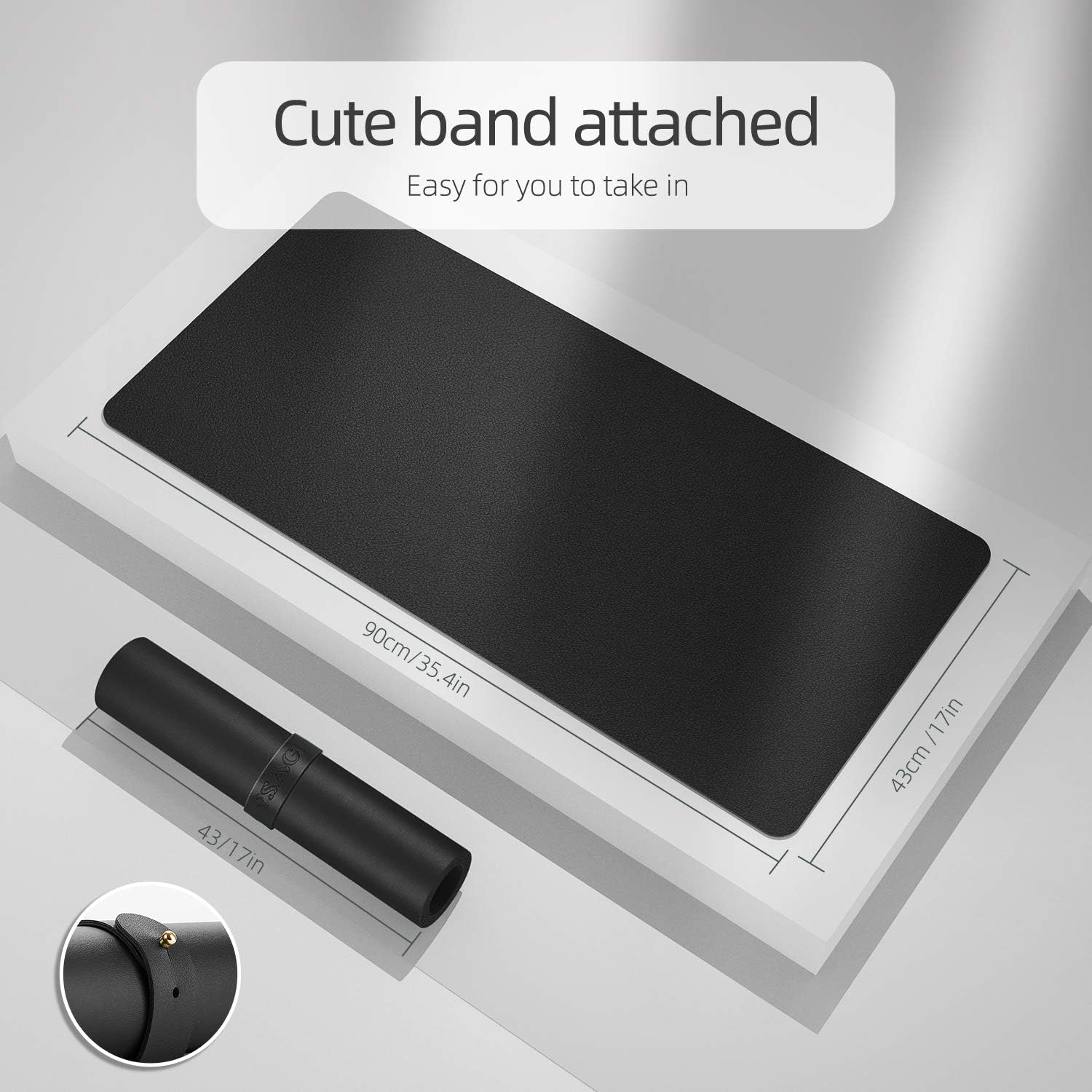Dual-Sided Desk Pad Protector, - Leather Desk Pad ulasan dan harga