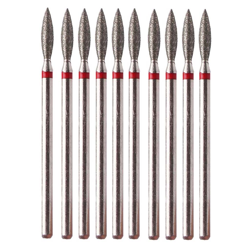 10pcs Diamond Nail Drill Bits  - Gel Refill Pack ulasan dan harga