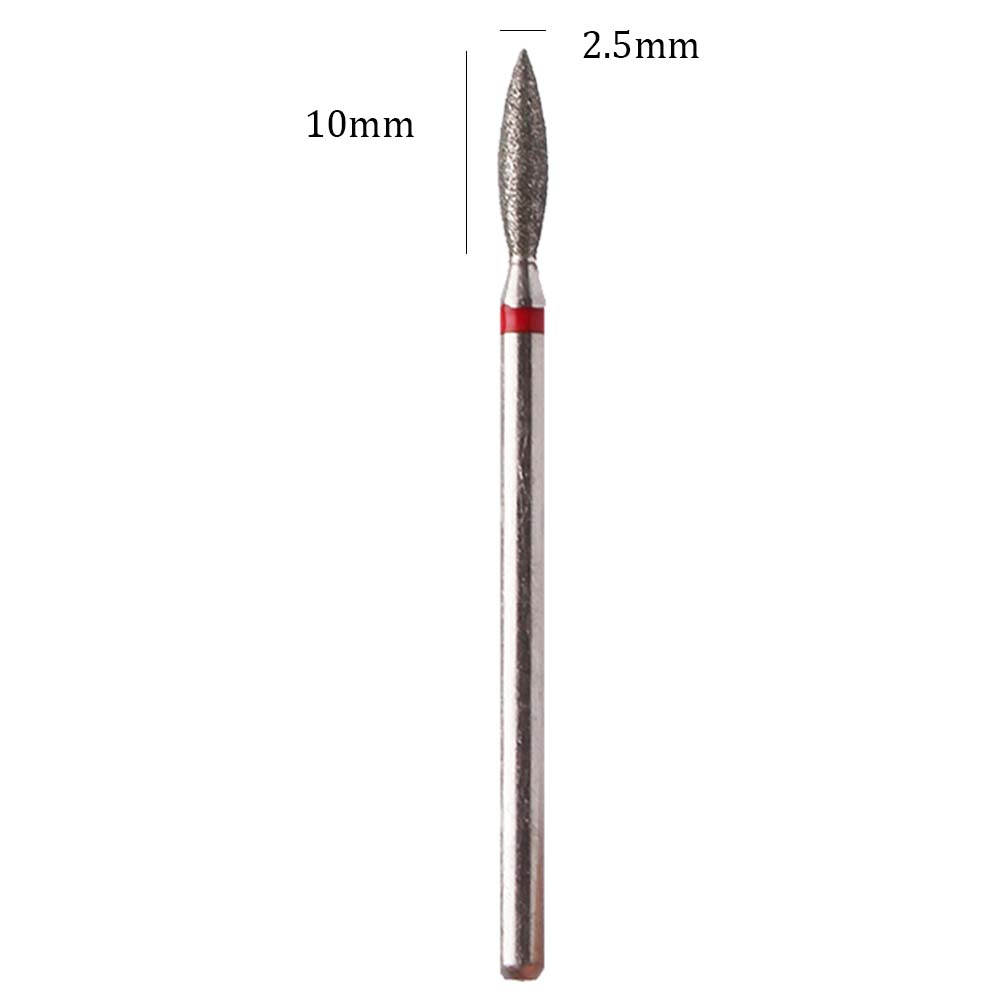 10pcs Diamond Nail Drill Bits  - Gel Refill Pack ulasan dan harga
