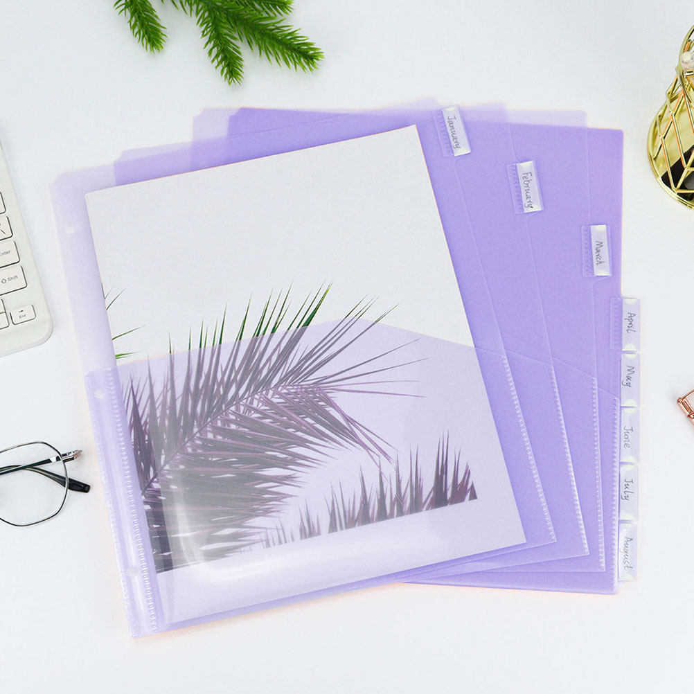 2Sets Binder Dividers Plastic  - Tab Divider A4 ulasan dan harga