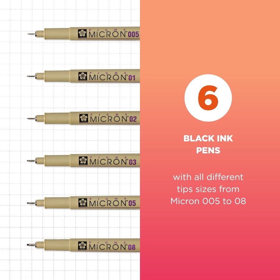 Pigma Micron Fineliner Pens wi - Archive Box Set ulasan dan harga