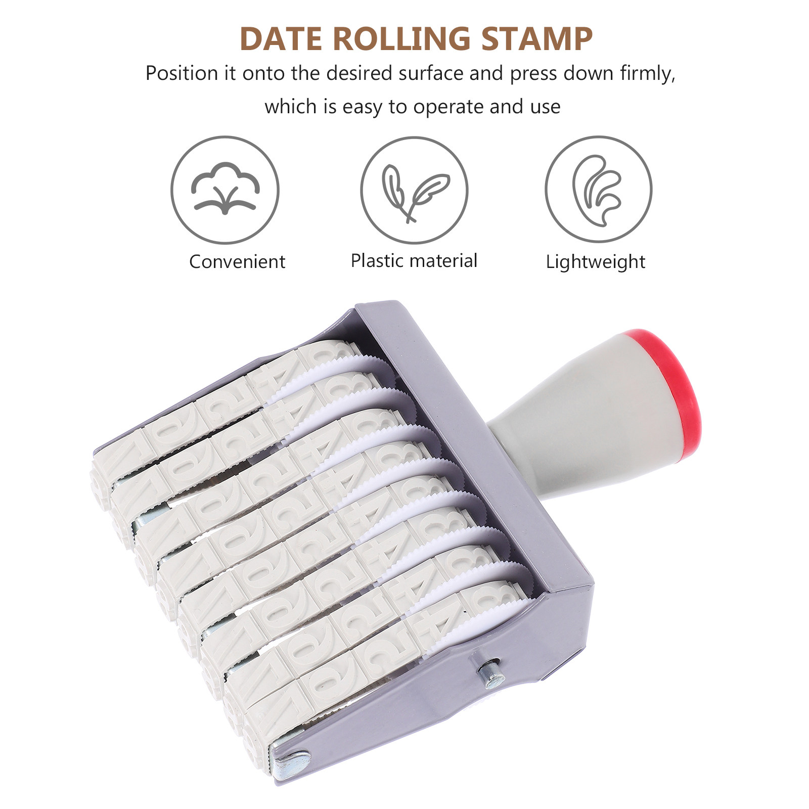 8 Digit Date Stamp Handheld Ro - Rubber Date Stamp ulasan dan harga