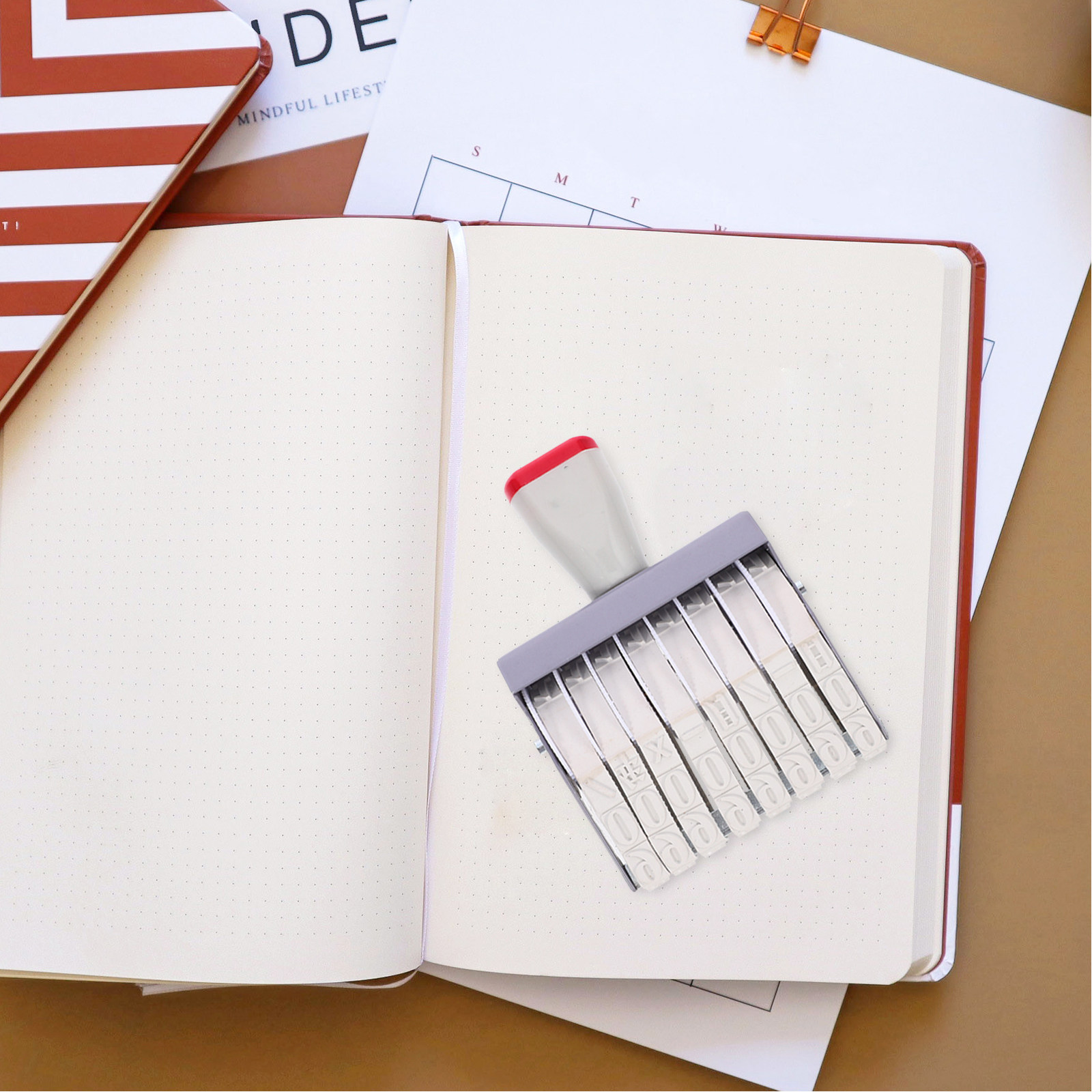8 Digit Date Stamp Handheld Ro - Rubber Date Stamp ulasan dan harga