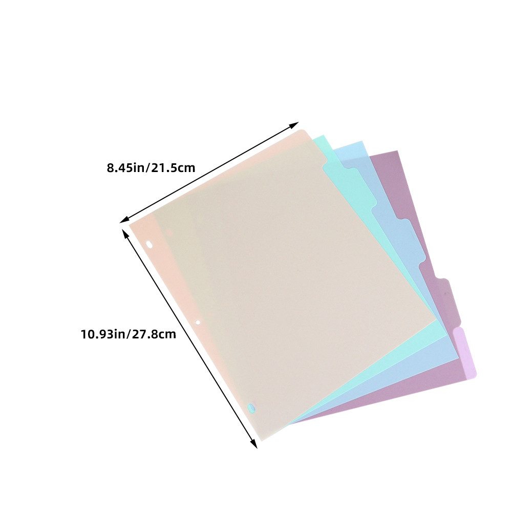 1Set A4 Plastic Binder Divider - Tab Divider A4 ulasan dan harga