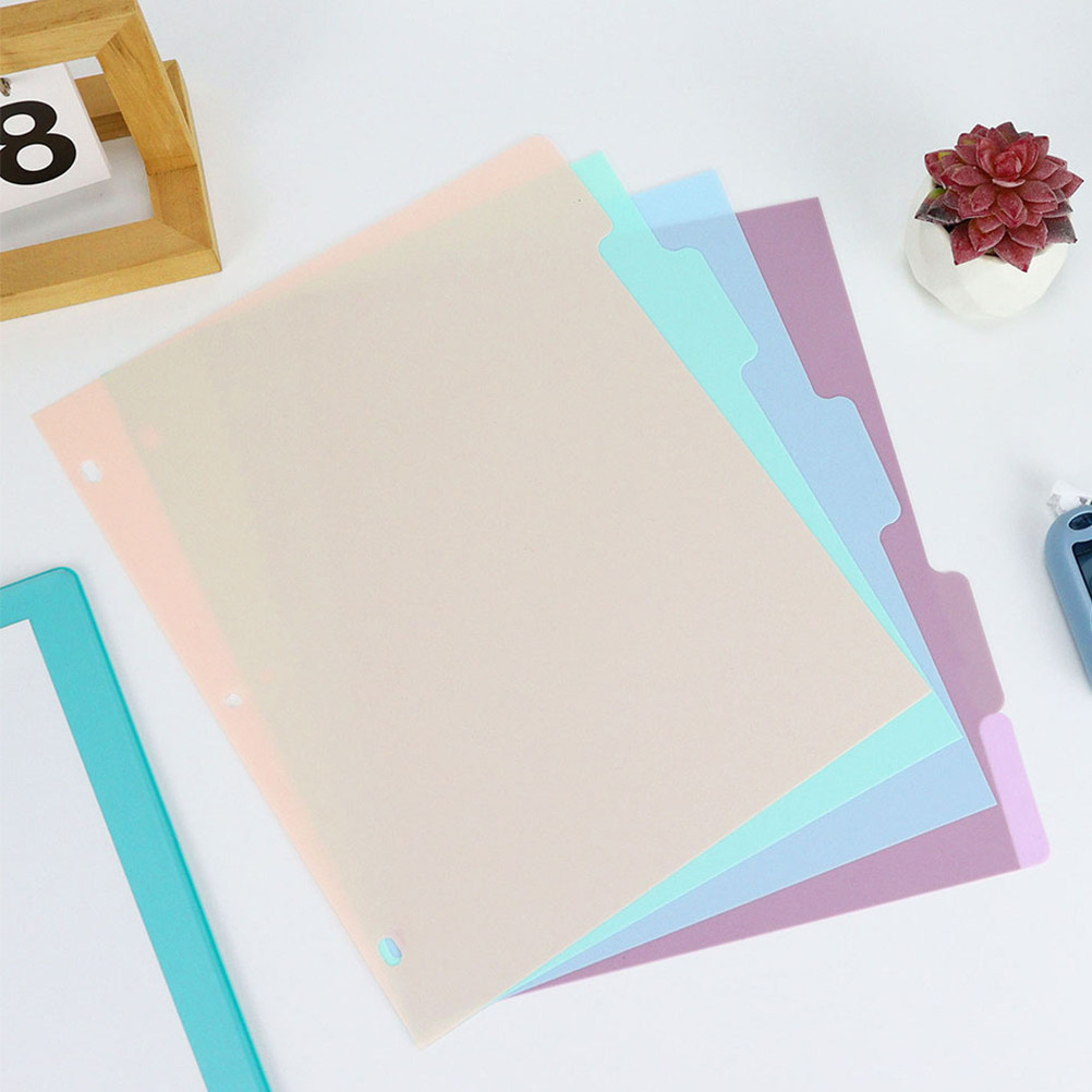 1Set A4 Plastic Binder Divider - Tab Divider A4 ulasan dan harga