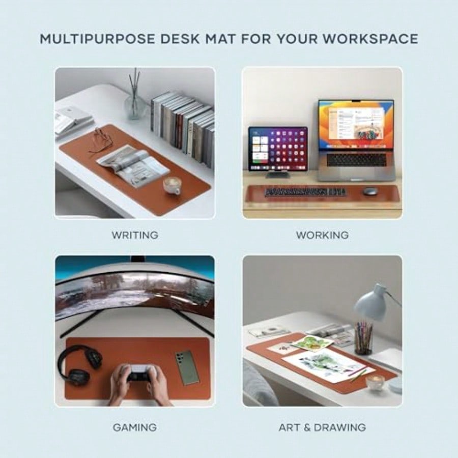 Leather Desk Mat Large Mouse P - Leather Desk Pad ulasan dan harga