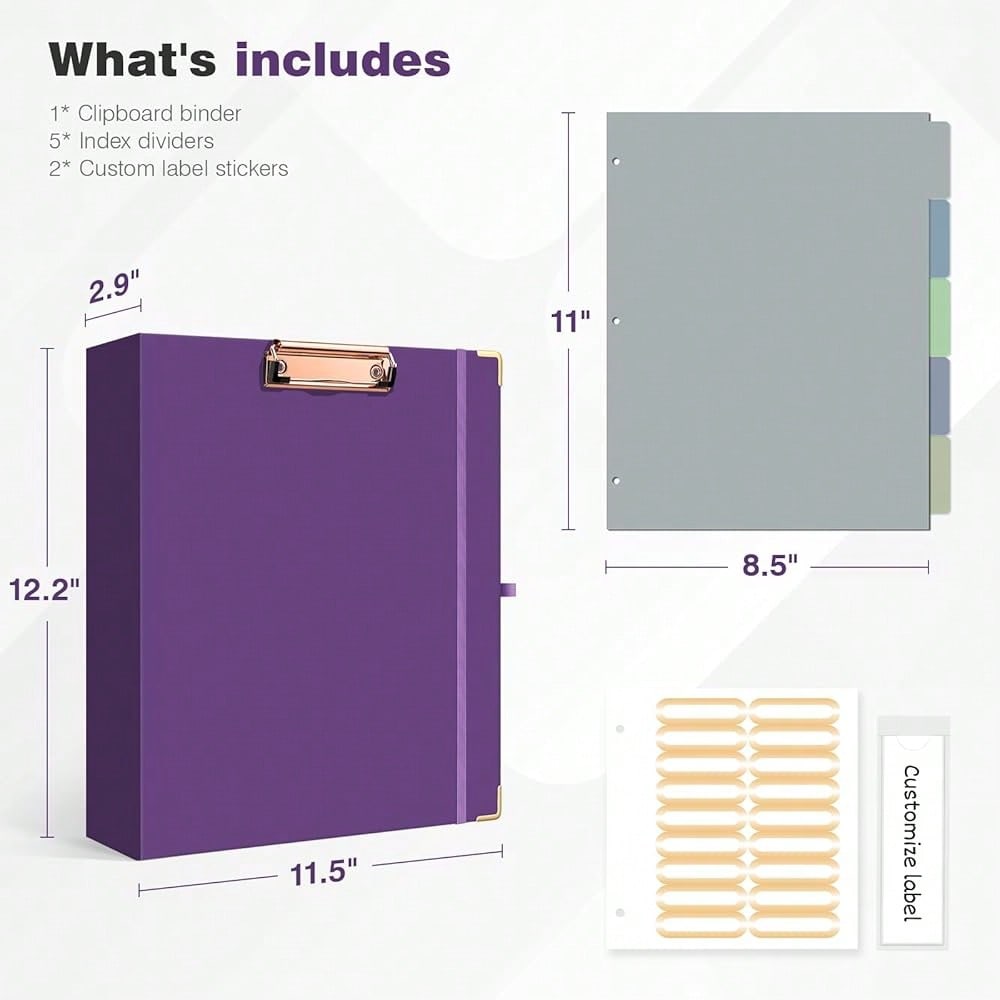 Mini 3 Ring Binder 2 Inch For  - Tab Divider A4 ulasan dan harga