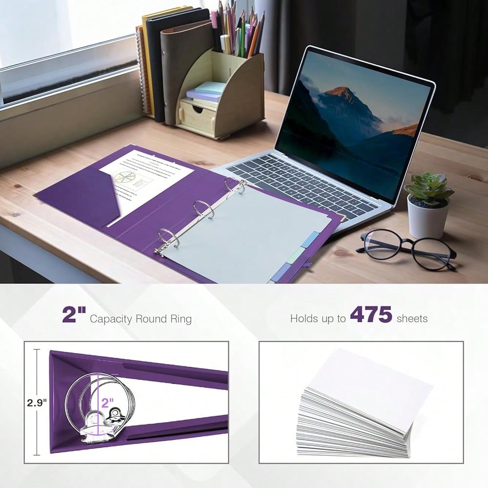 Mini 3 Ring Binder 2 Inch For  - Tab Divider A4 ulasan dan harga