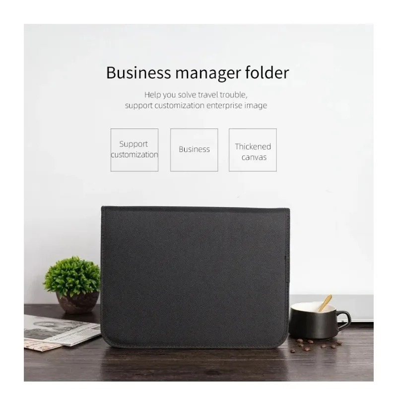 Large Black Business Portfolio - Binder A4 Lever ulasan dan harga