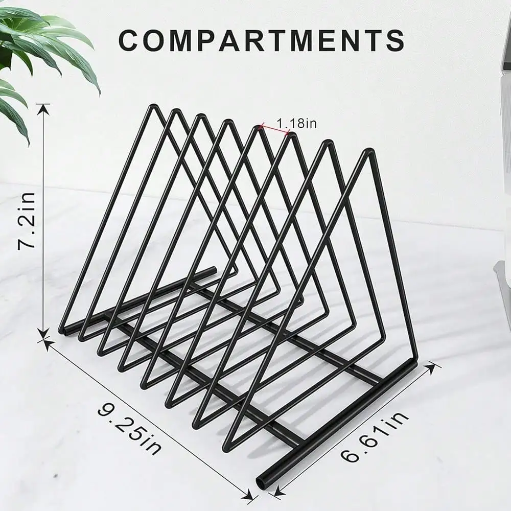 Triangle File Folder Racks,7 S - Magazine Holder Rack ulasan dan harga