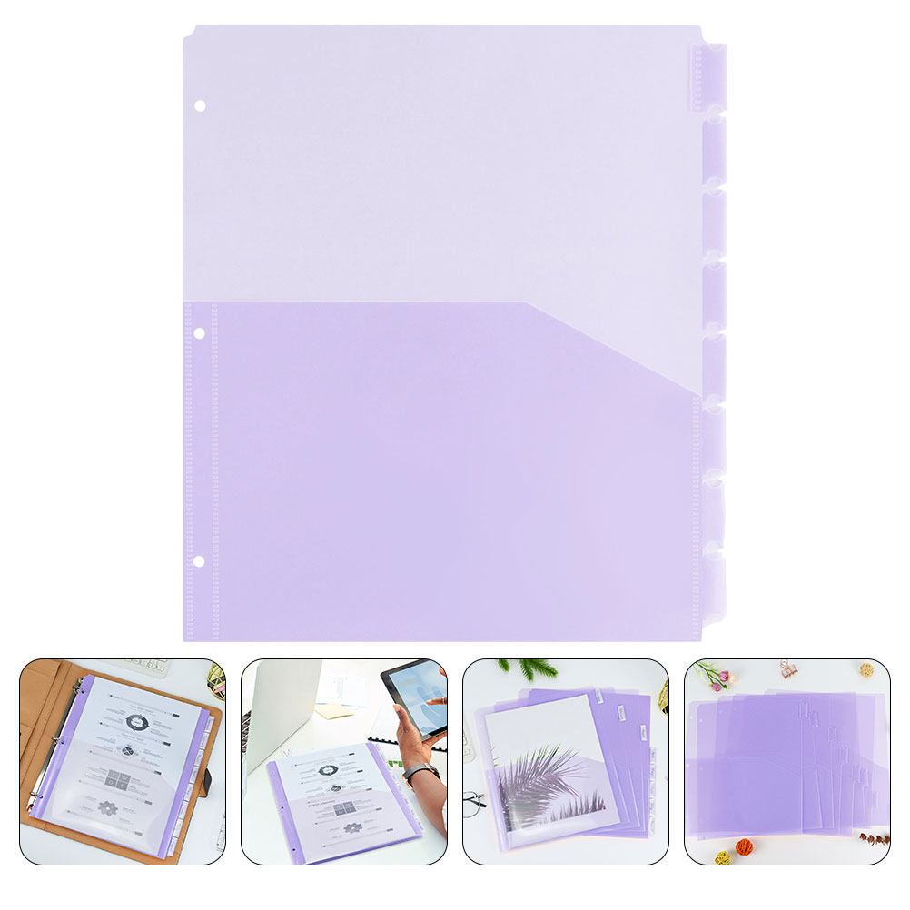 2Sets Binder Pockets Dividers  - Tab Divider A4 ulasan dan harga