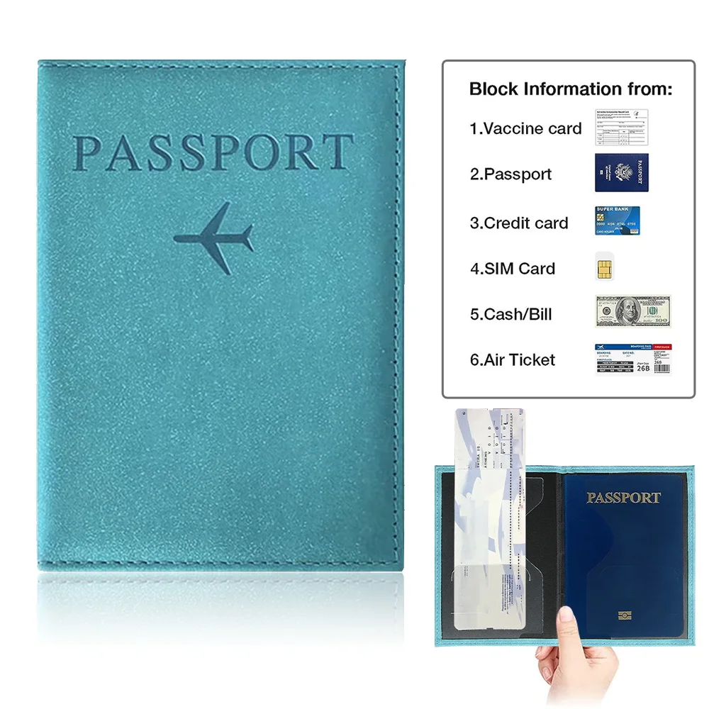 Passport Cover Blue Color Pu P - Index Card Holder ulasan dan harga