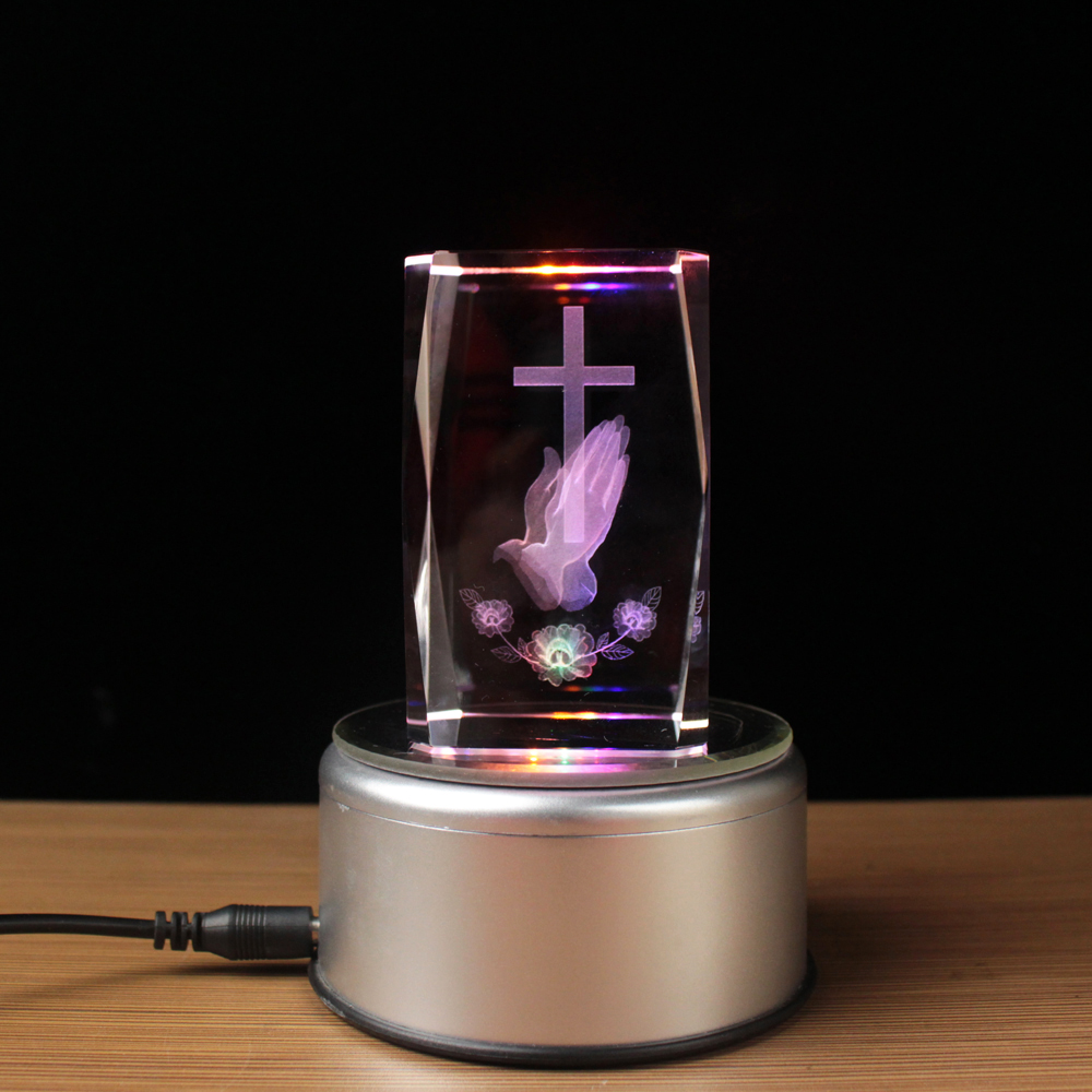 3D Laser Crystal Religious Cub - Paper Weight Crystal ulasan dan harga
