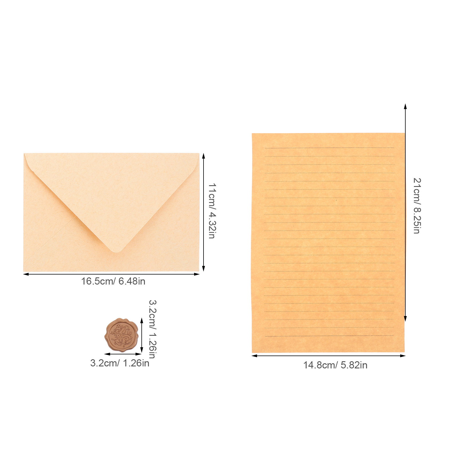 1Set Elegant Vintage Stationer - Wax Seal Stamp Set ulasan dan harga