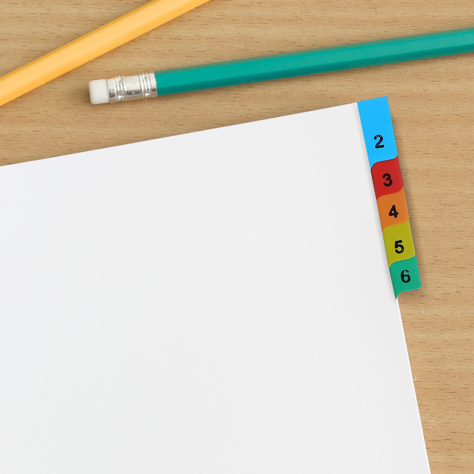20 Pages A4 Colorful Plastic B - Tab Divider A4 ulasan dan harga