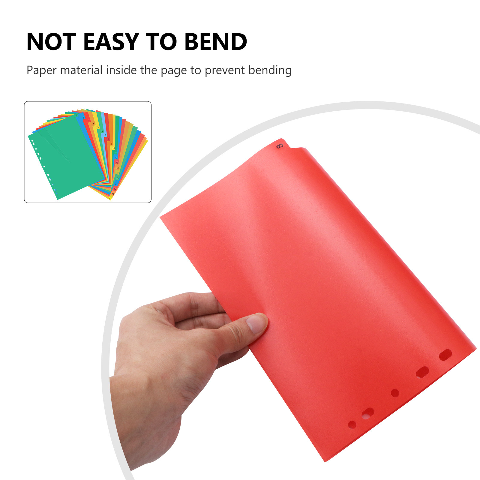 20 Pages A4 Colorful Plastic B - Tab Divider A4 ulasan dan harga
