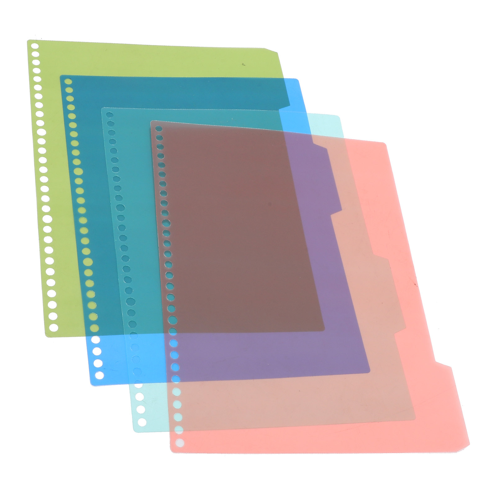 4Pcs Reusable Plastic Page Div - Tab Divider A4 ulasan dan harga