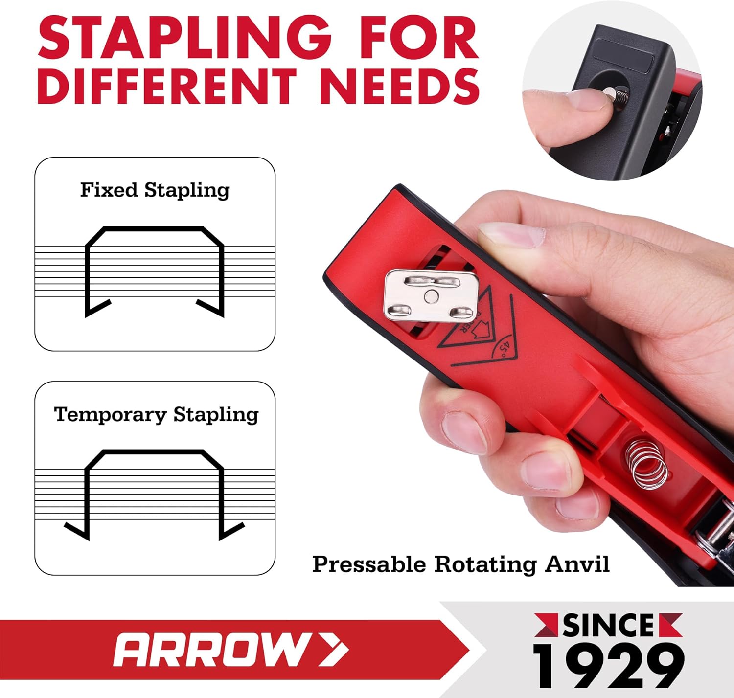Arrow Office Stapler Set, 25 S - Stapler Half Strip ulasan dan harga