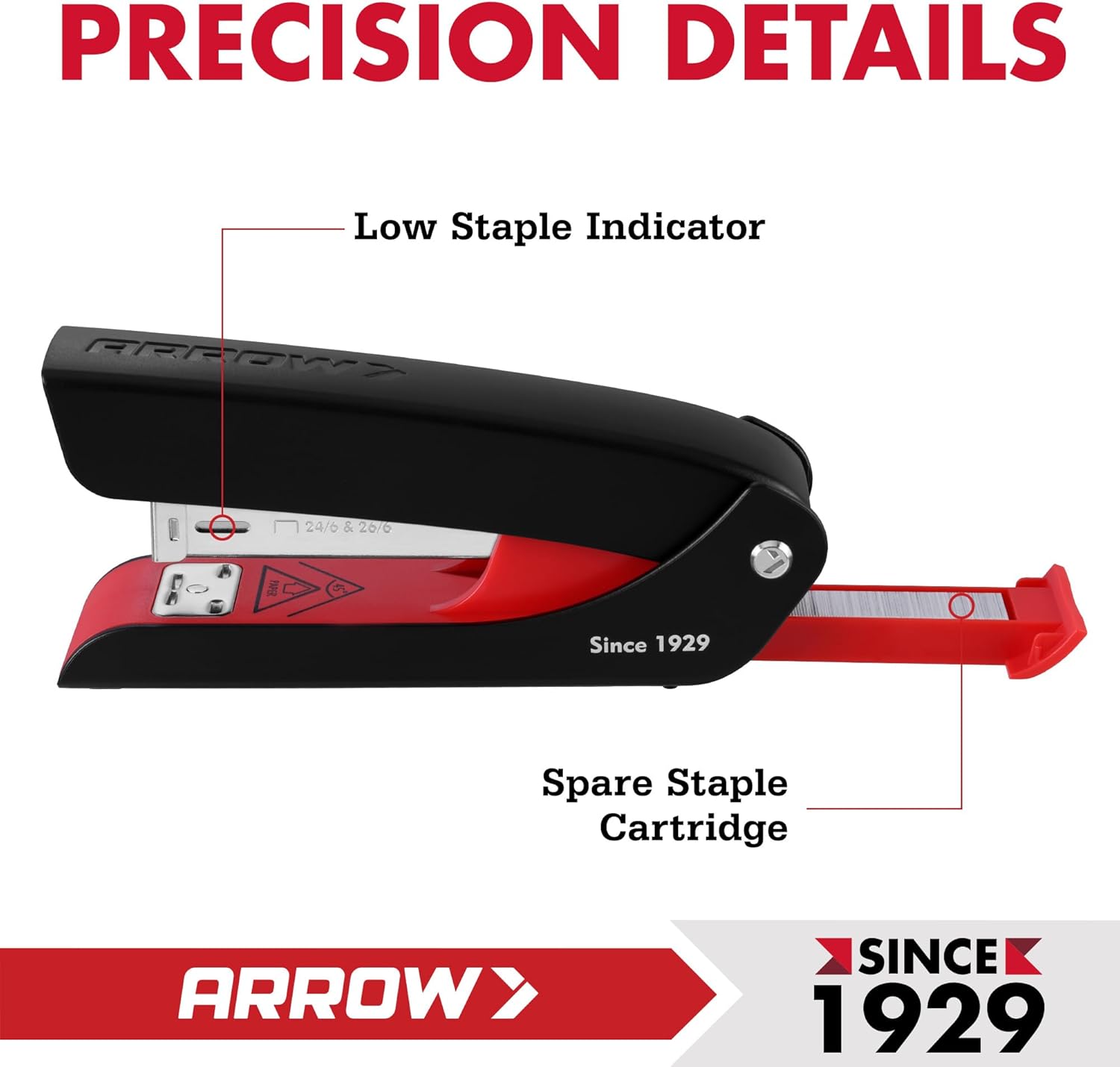 Arrow Office Stapler Set, 25 S - Stapler Half Strip ulasan dan harga